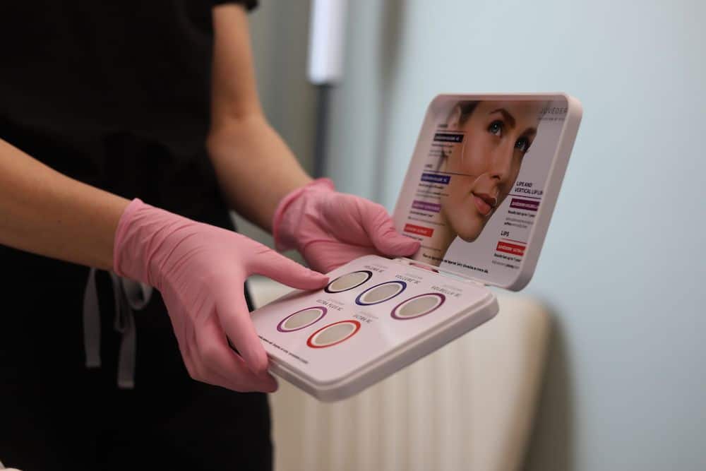 Dermal filler consultation materials at Skin & Sculpt