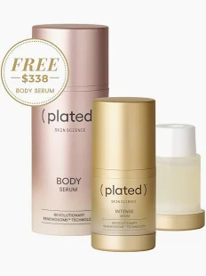 Free plated BODY Serum July special at Skin & Sculpt Medical Spa